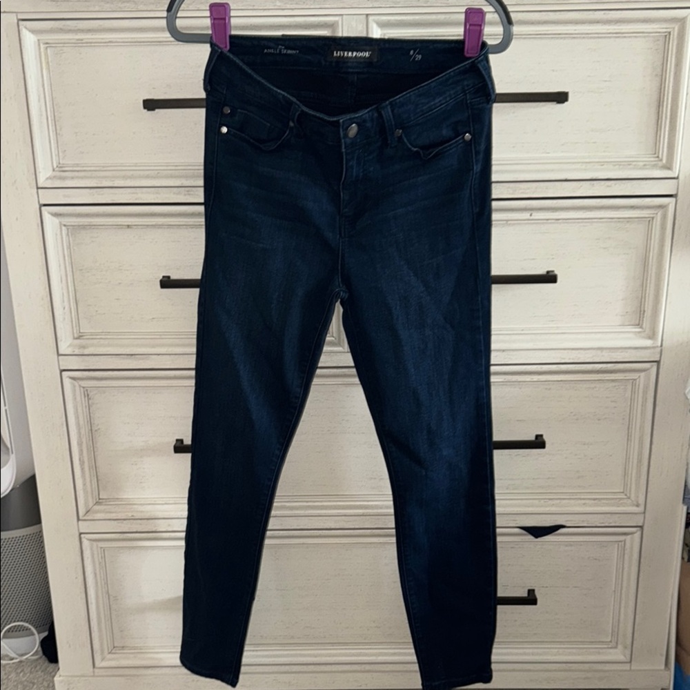 Liverpool Dark Blue Women's Jeans EUC!